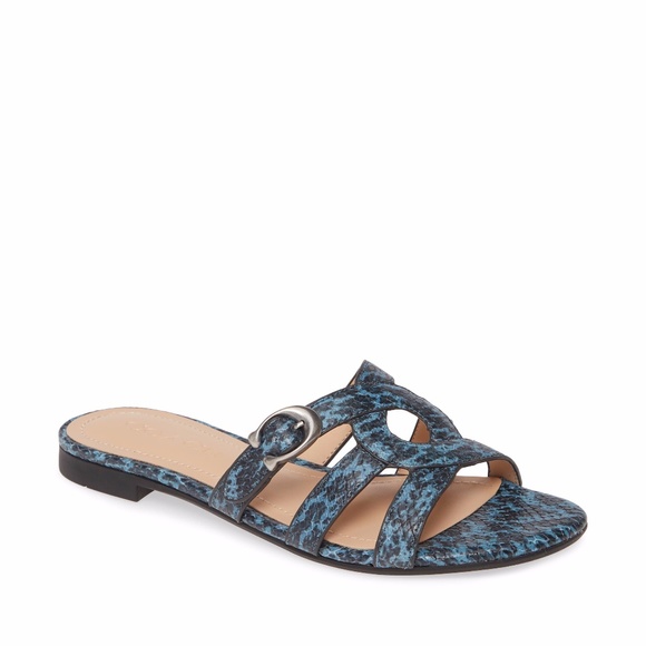 Women's Coach Kennedy Slide Sandal,( NEW) Size 5 M - Blue - Picture 1 of 4